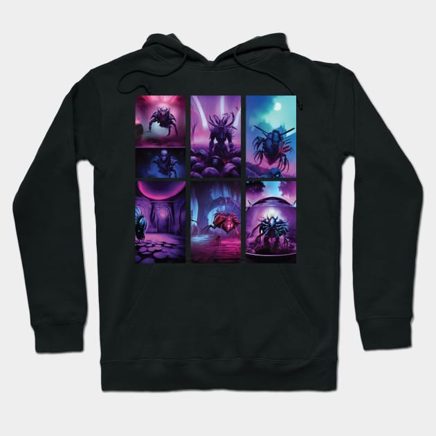 Darkside of the Planet Crawfish C246 Hoodie by joejdiaz